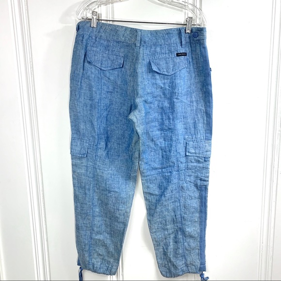 Sanctuary x Anthropologie linen cargo pants - Picture 3 of 3